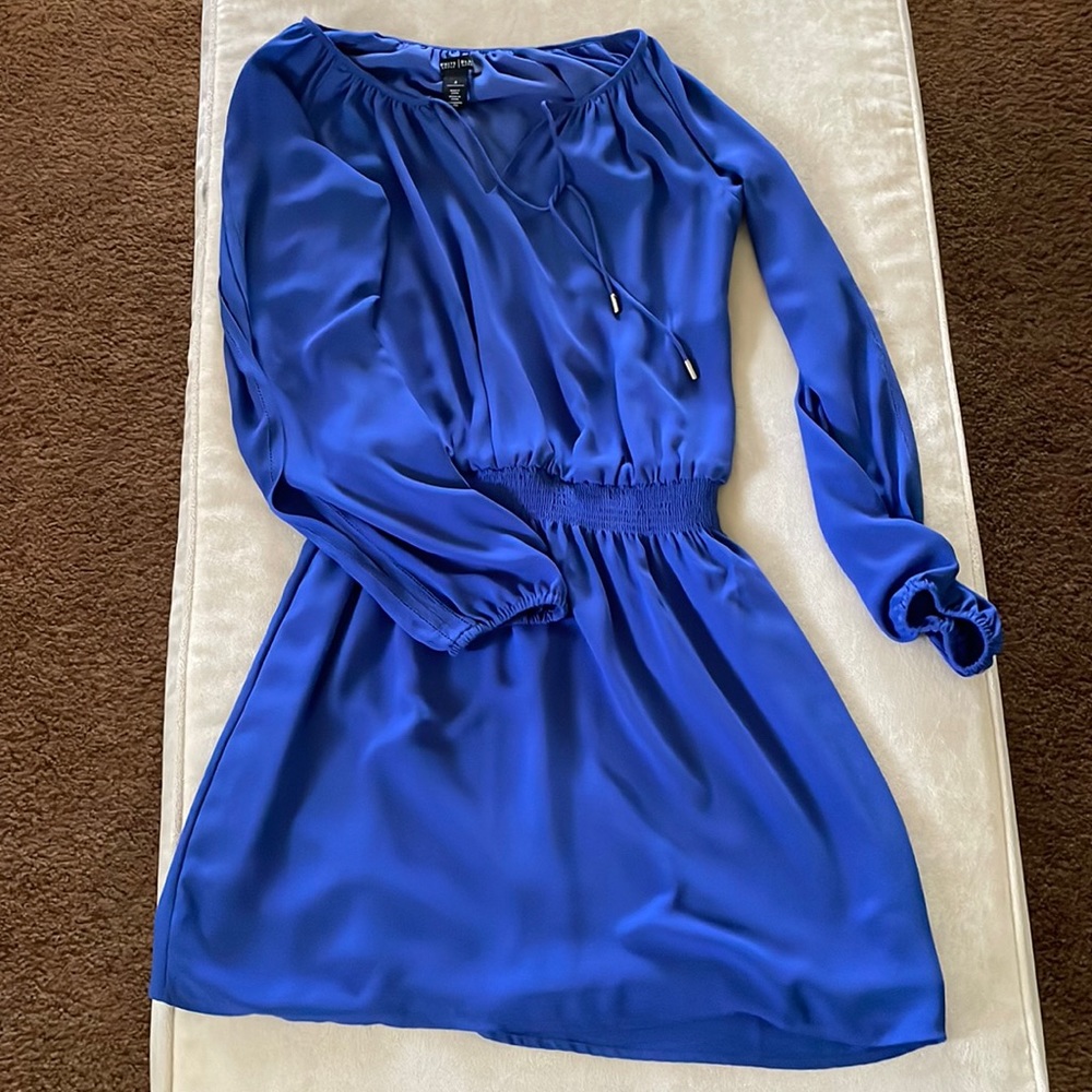 White House Black Market periwinkle/blue dress